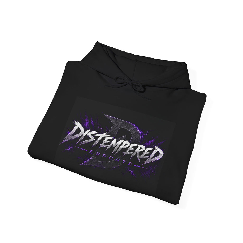Distempered Logo Hoodie — Electric Purple Gaming Pullover