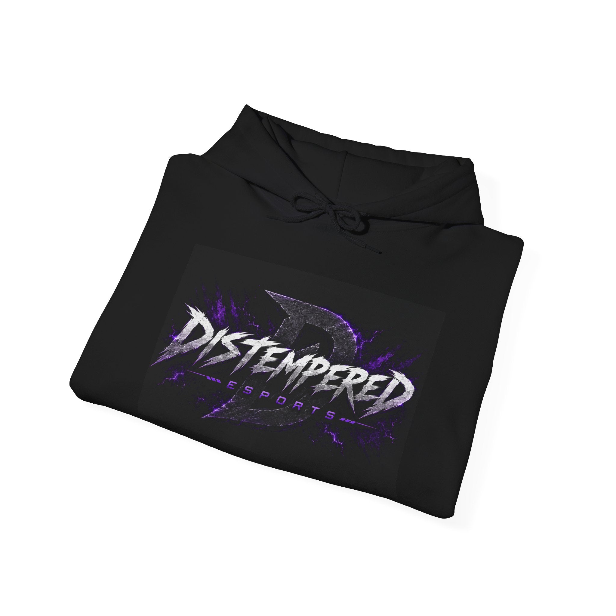 Distempered Logo Hoodie — Electric Purple Gaming Pullover