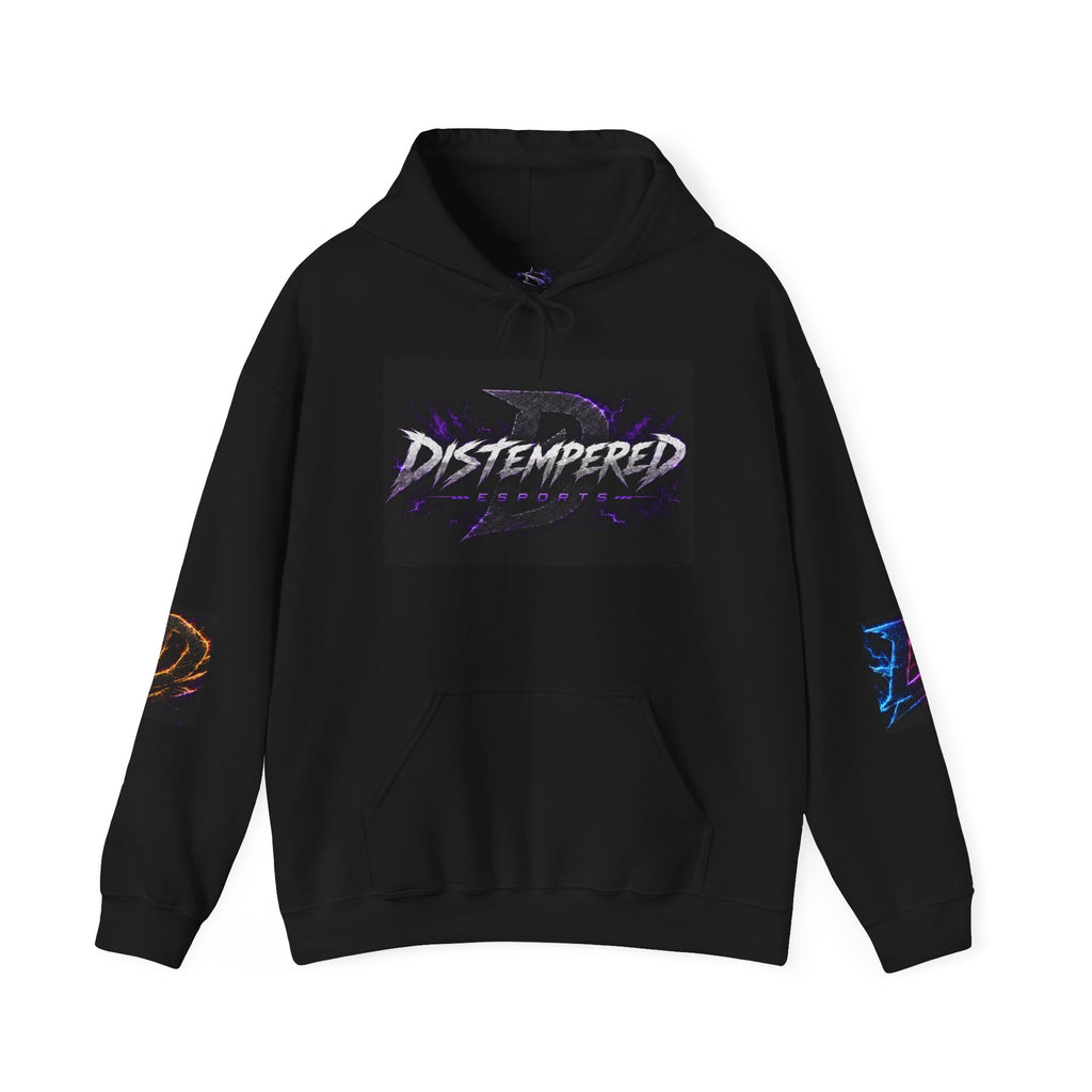 Distempered Logo Hoodie — Electric Purple Gaming Pullover