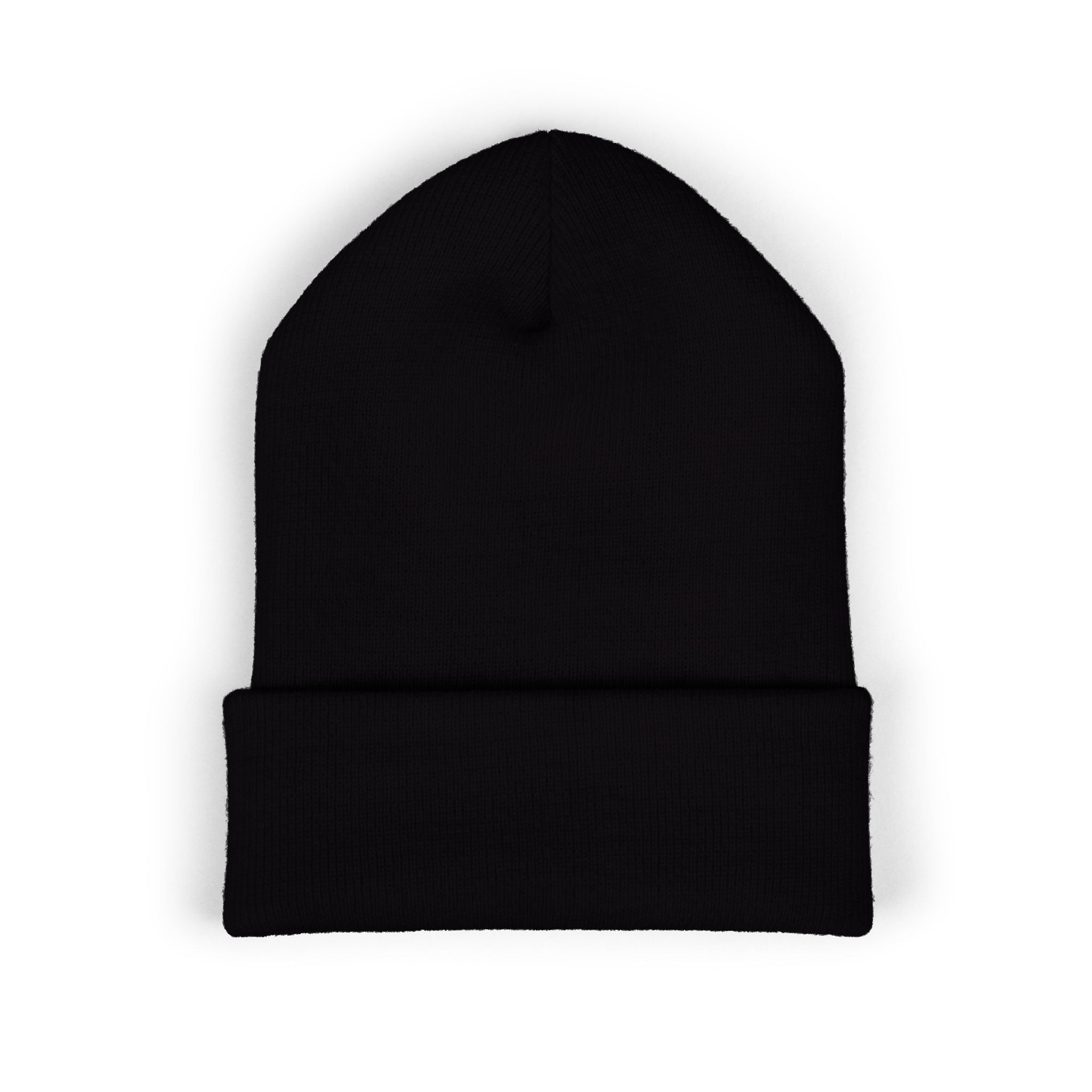 Distempered Embroidered Cuffed Beanie