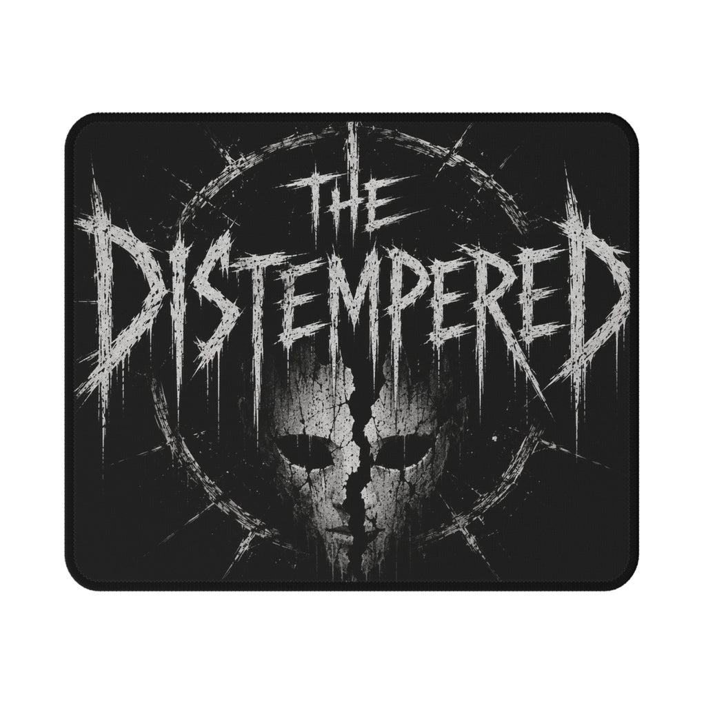 Gaming Mouse Pad — "The Distempered" Skull Logo, Non-Slip