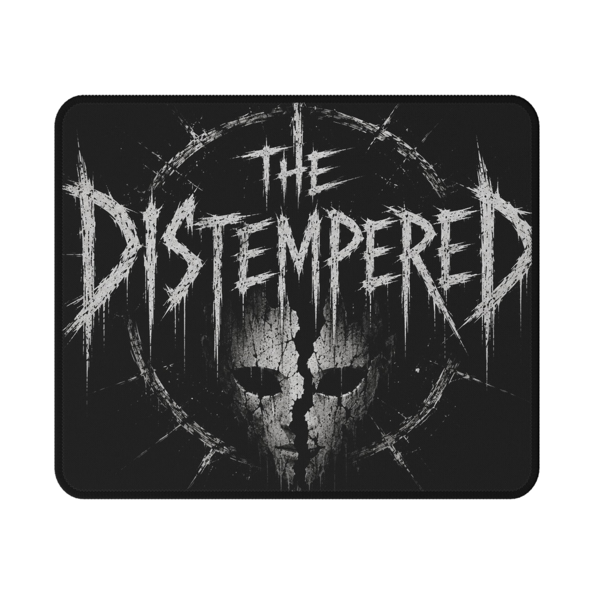 Gaming Mouse Pad — "The Distempered" Skull Logo, Non-Slip