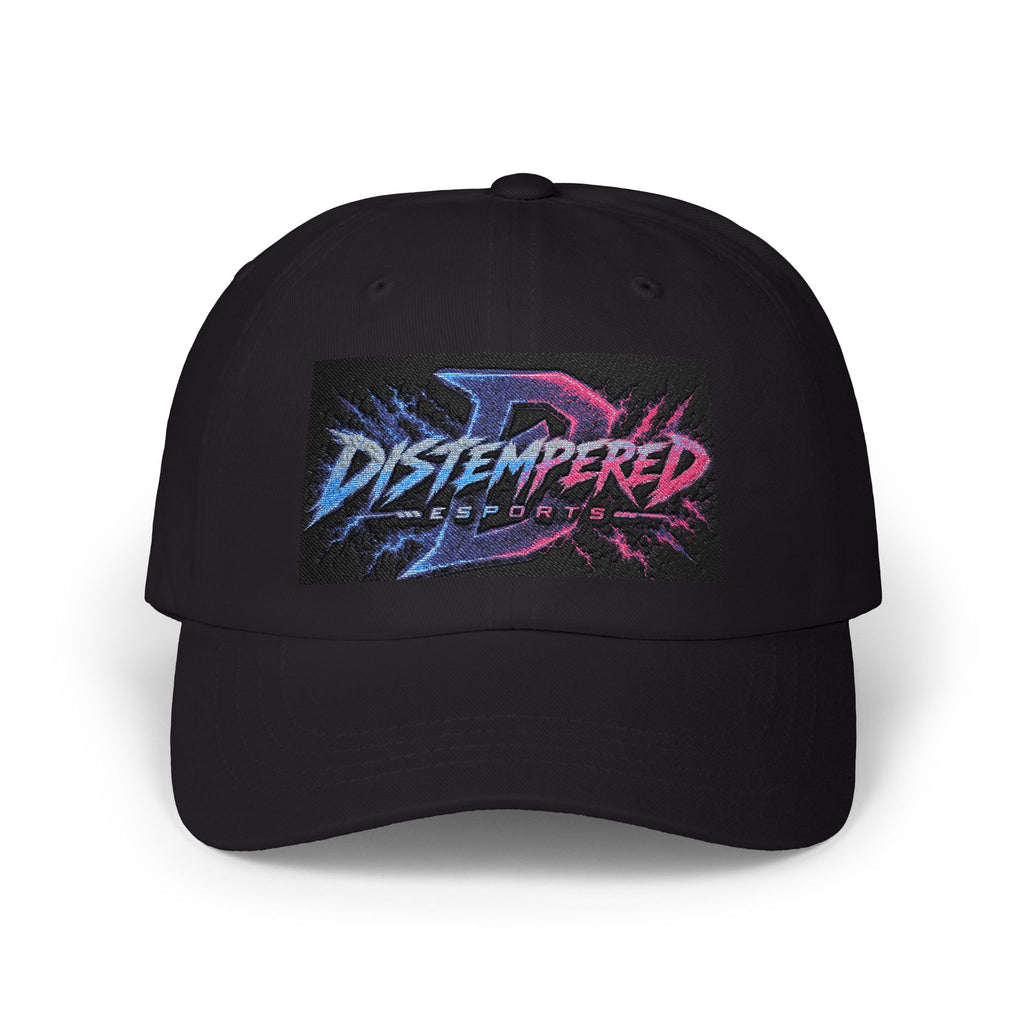 Distempered Cap — Retro Neon Logo Baseball Hat
