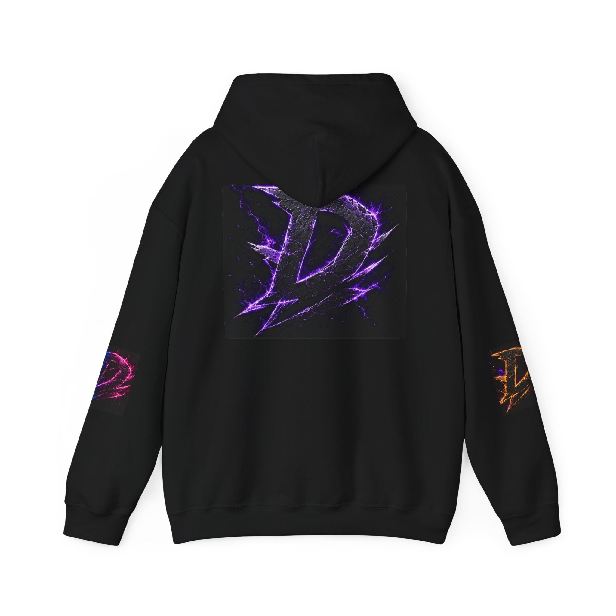 Distempered Logo Hoodie — Electric Purple Gaming Pullover