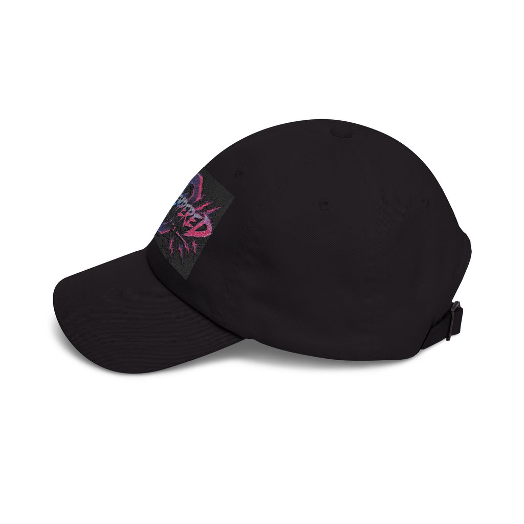 Distempered Cap — Retro Neon Logo Baseball Hat