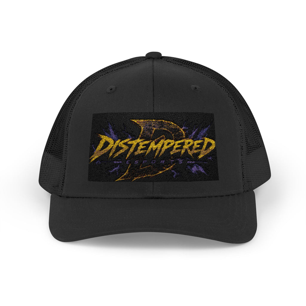 Retro Vaporwave Trucker Cap — 'Deathwish' Neon Shark Snapback