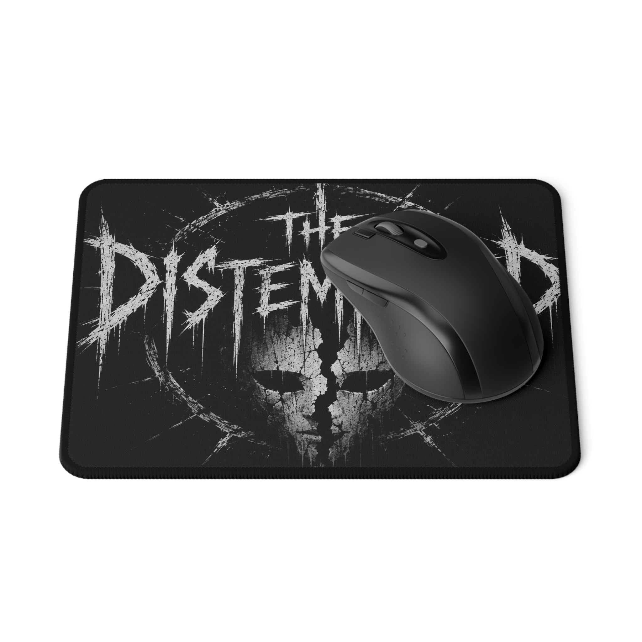 Gaming Mouse Pad — "The Distempered" Skull Logo, Non-Slip